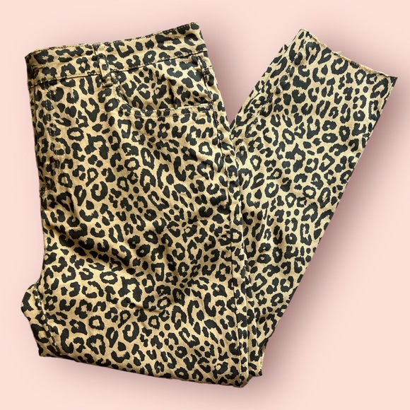 K Jordan : leopard pattern stretch jeans - Picture 2 of 8